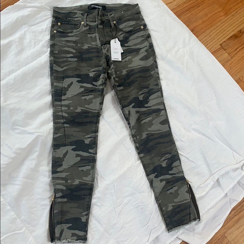Express Camouflage stretch jeans